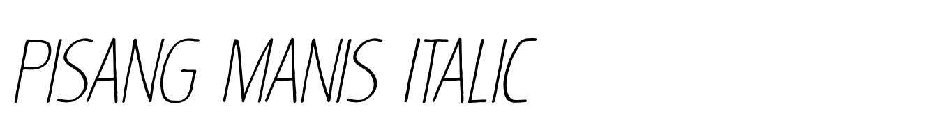 Pisang Manis Italic